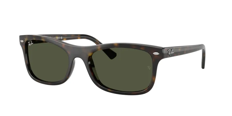 Ray - Ban Unisex Ray - Ban RB2226 710/31 Gafas de sol Acetato Tortuga Verde Cuadrada Normal