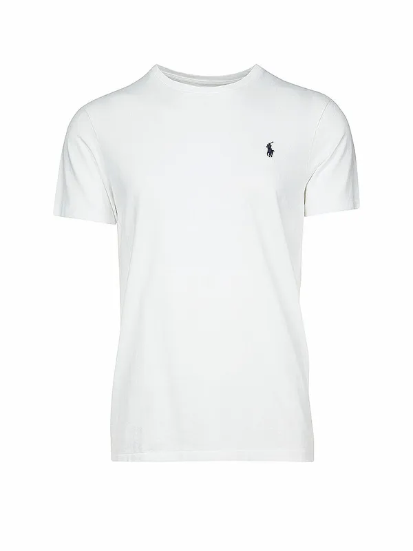 POLO RALPH LAUREN Camiseta Custom-Slim-Fit blanco | M