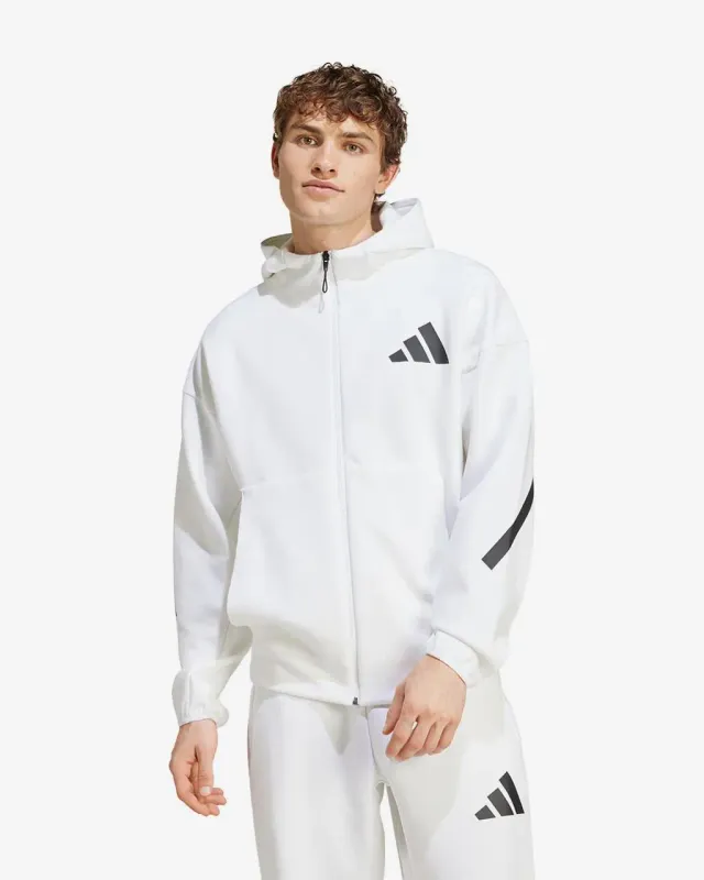 Chaqueta con capucha adidas Z.N.E. New blanco negro - L