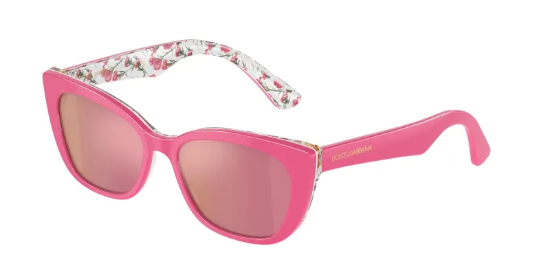 Dolce & Gabbana Niños Dolce & Gabbana DX4427 3207/Z Gafas de sol Acetato Rosa Rosa Cat Eye Reflejado