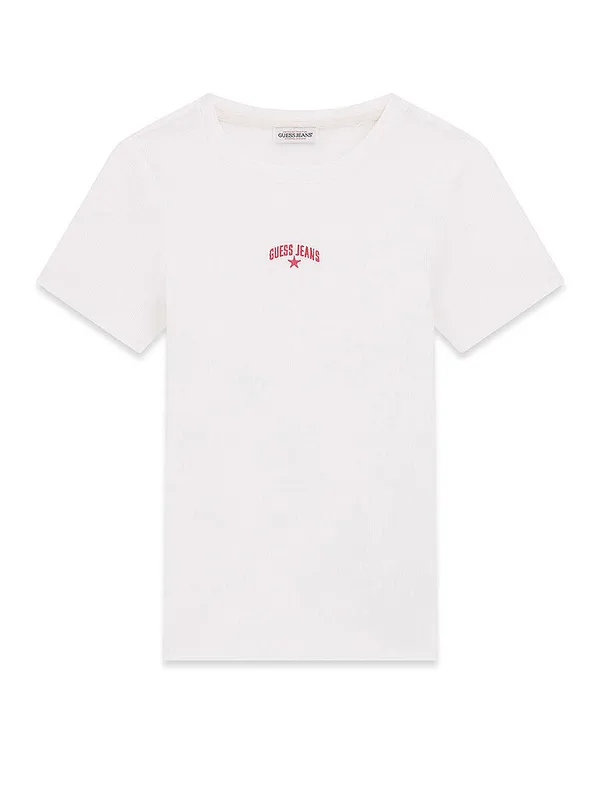 GUESS Camiseta EMBRO blanco | L