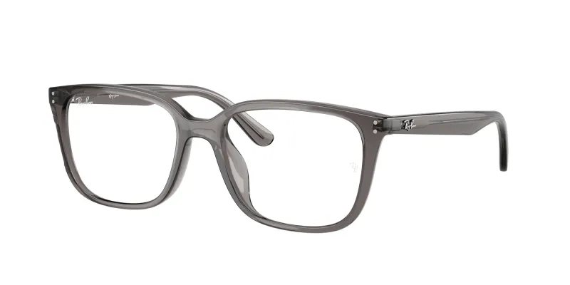 Ray - Ban Unisex Ray - Ban RX7248D 8257 Monturas ópticas Acetato Gris Transparente Cuadrada Normal