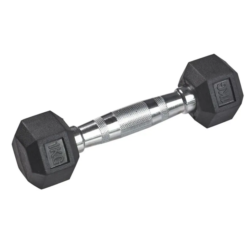 Mancuerna de goma hexagonal Tanga sports