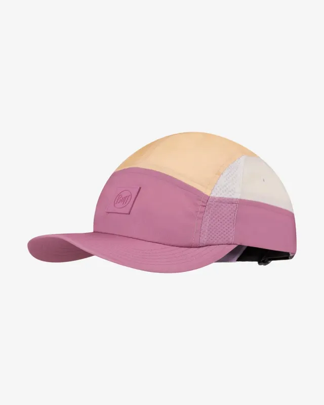 Gorra Buff 5 Panel Go rosa naranja blanco - L-XL