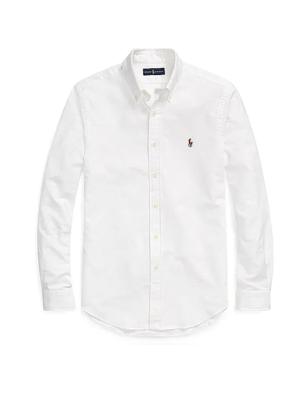 POLO RALPH LAUREN Camisa Slim Fit blanco | XXL