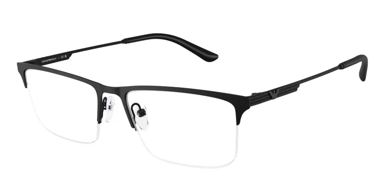Emporio Armani Hombre Emporio Armani EA1177 3001 Monturas ópticas Metal Negro Cuadrada Normal