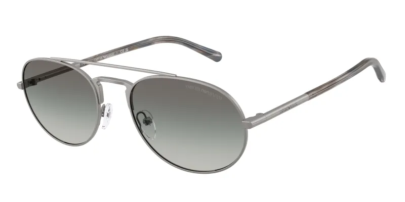 Emporio Armani Hombre Emporio Armani EA2171 300311 Gafas de sol Metal Gris Gris Piloto Normal Sombreado