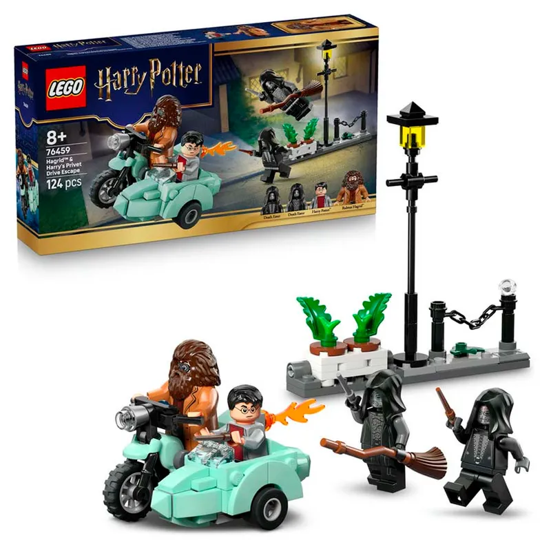 LEGO® Harry Potter TM Hagrid™ y Harry: Huida de Privet Drive 76459