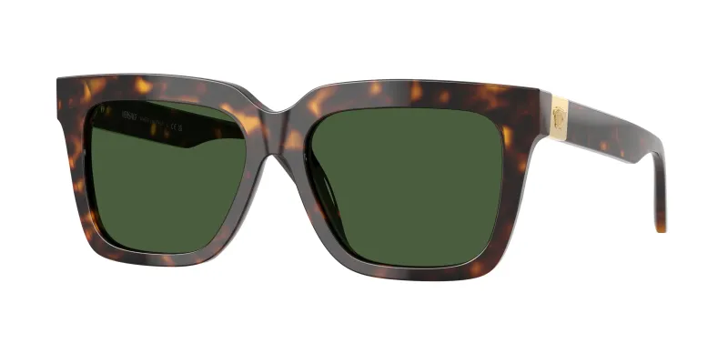 Versace Mujer Versace VE4498 108/71 Gafas de sol Acetato tortuga Verde Cuadrada Normal