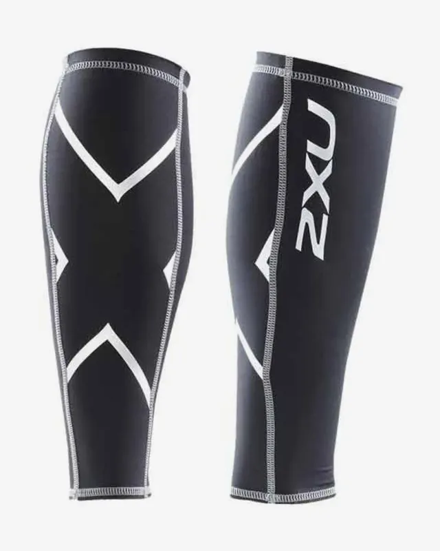 Medias 2XU Compression Calf Guard Lycra negro - XL