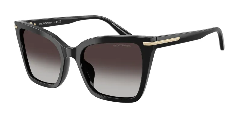 Emporio Armani Mujer Emporio Armani EA4273BU 50178G Gafas de sol Acetato Negro Gris Cuadrada Normal Matizado