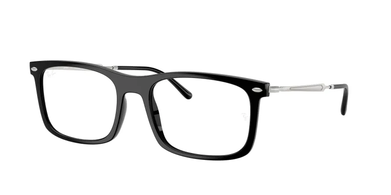 Ray - Ban Unisex Ray - Ban RX7260 2000 Monturas ópticas Nylon Negro Transparente Cuadrada Normal