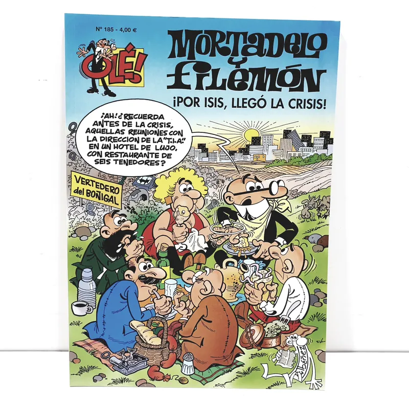 Comic Mortadelo y Filemon ¡Por Isis, llego la Crisis! Ediciones B 185