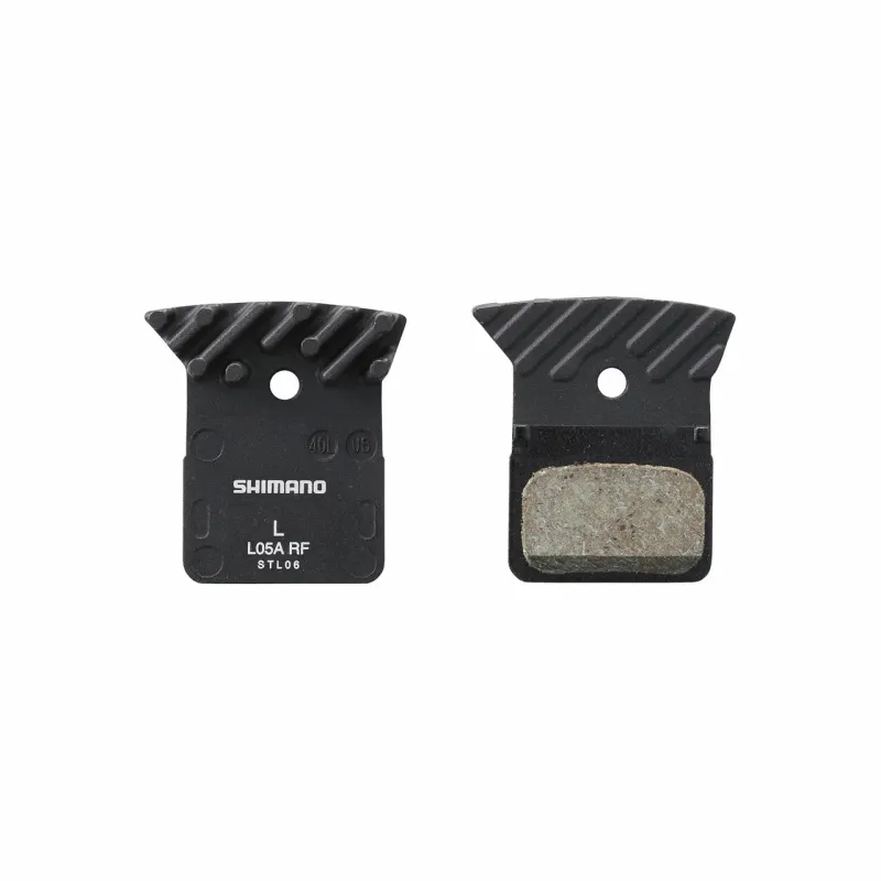 Zapatas de freno de bicicleta con tope de resina y muelle Shimano L05A (x2)