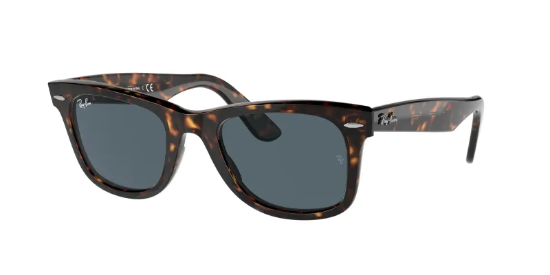 Ray - Ban Unisex Ray - Ban RB2140 WAYFARER 902/R5 Gafas de sol Acetato Tortuga Azul Cuadrada Normal
