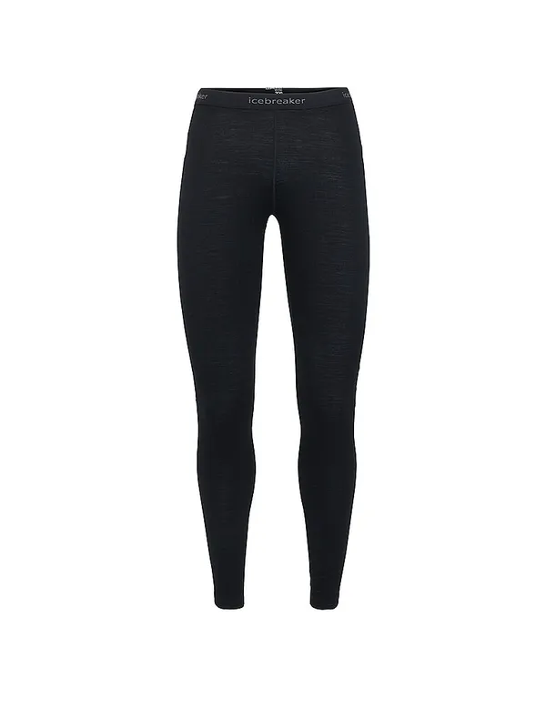 ICEBREAKER Legging de mujer Merino 200 Oasis negro | XS