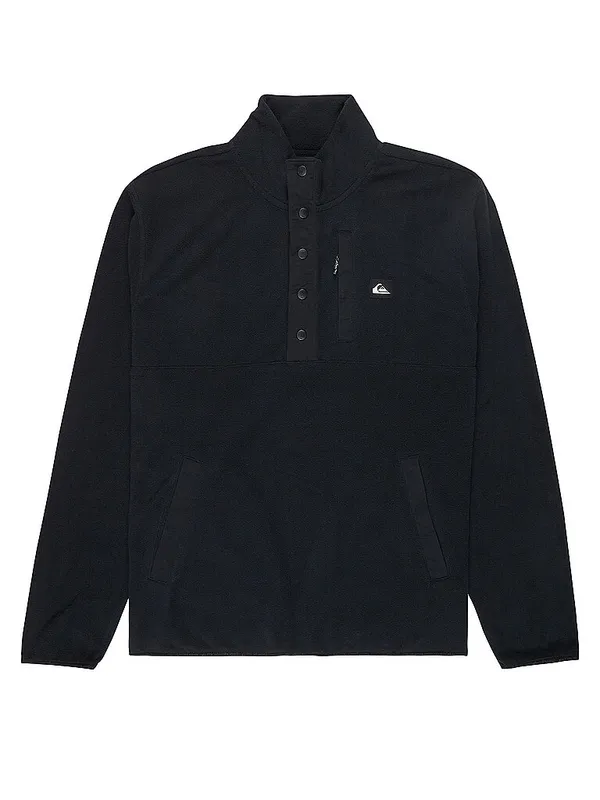 QUIKSILVER Zipshirt de capa base para hombre No Destination Hs negro | XL
