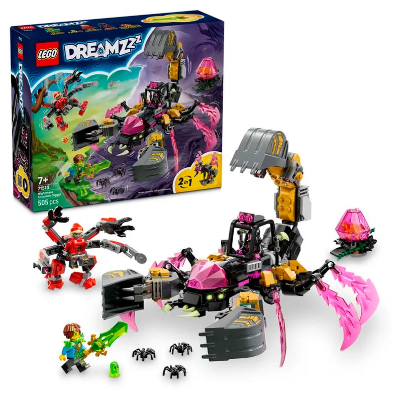 LEGO® DREAMZzz Excavadora Escorpión de Pesadilla 71513
