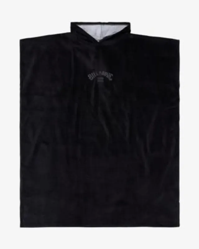 Poncho Billabong Mensed negro puro