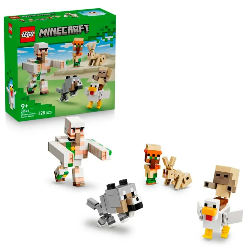 LEGO® Minecraft Ataque del Chicken Jockey en el Desierto 21592