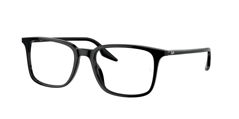 Ray - Ban Unisex Ray - Ban RX5421 2000 Monturas ópticas Acetato Negro Transparente Cuadrada Normal