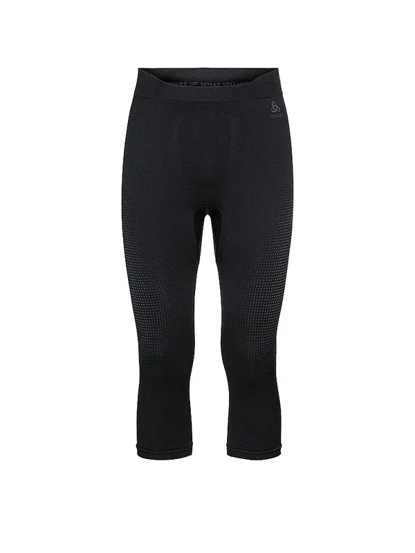 ODLO Pantalón funcional 3/4 Performance Warm Eco para hombre negro | M