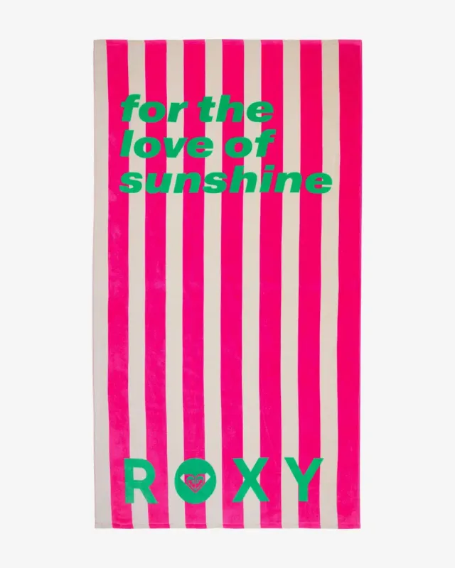 Toalla Roxy Trouble In Town rosa blanco verde mujer