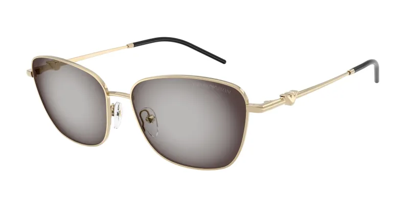 Emporio Armani Mujer Emporio Armani EA2170 30138G Gafas de sol Metal Oro Gris Geométrico Normal Sombreado