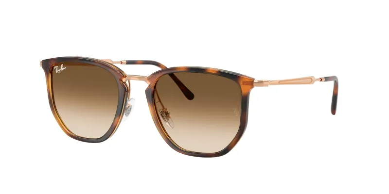 Ray - Ban Unisex Ray - Ban RB4451 680451 Gafas de sol Nylon Naranja Marrón Geométrico Normal Sombreado