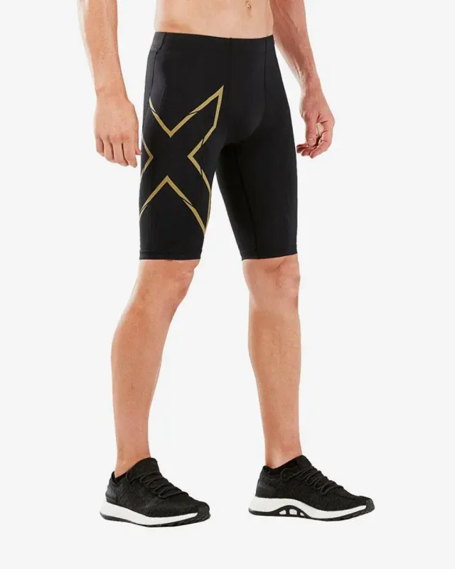 Malla corta 2XU MCS Run Compression negro dorado - XS
