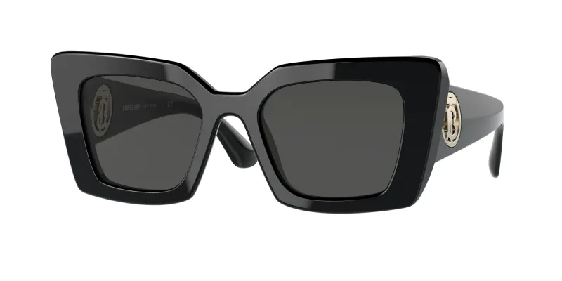 Burberry Mujer Burberry BE4344 DAISY 300187 Gafas de sol Acetato Negro Gris Cuadrada Normal