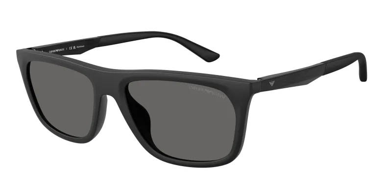 Emporio Armani Hombre Emporio Armani EA4272U 500187 Gafas de sol Inyectado Negro Gris Pillow Normal
