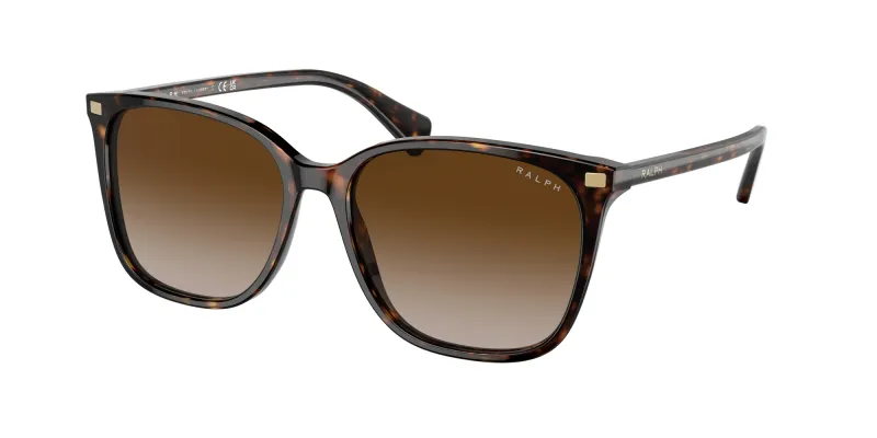 Ralph Lauren Mujer Ralph Lauren RA5293 VVCV 50033B Gafas de sol Acetato Tortuga Marrón Cuadrada Normal Sombreado