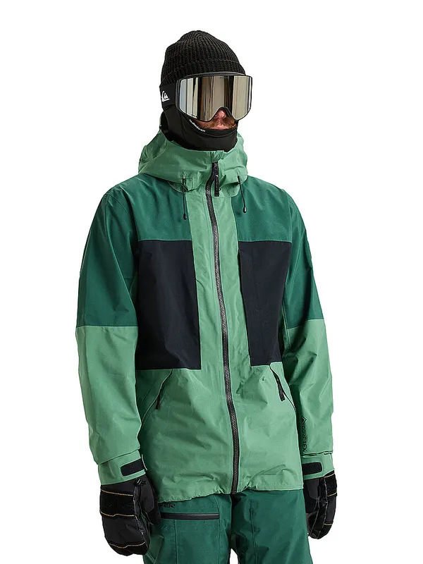QUIKSILVER Chaqueta de snowboard para hombre Forever Stretch GORE-TEX verde | S
