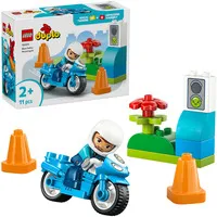 DUPLO Town Motocicleta policial azul, Juegos de construcción