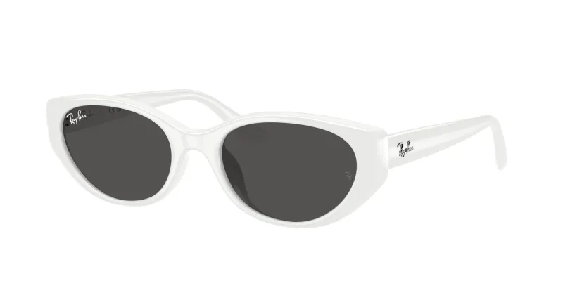 Ray - Ban Unisex Ray - Ban RB4457D 677287 Gafas de sol Inyectado Blanco Gris Pillow Normal