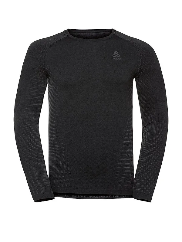 ODLO Camiseta funcional para hombre WARM ECO Baselayer negro | XXL