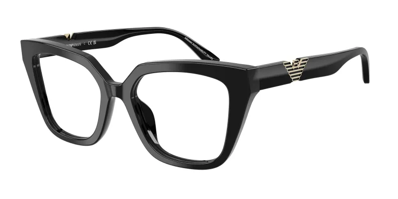 Emporio Armani Mujer Emporio Armani EA3267U 5017 Monturas ópticas Acetato Negro Cat Eye Normal