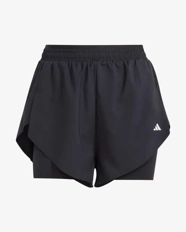 Pantalón corto adidas Designed for Training 2-in-1 negro mujer - XS