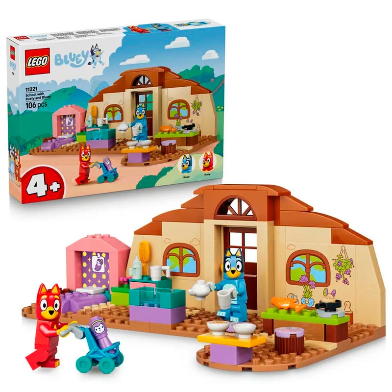 LEGO® Bluey Escuela con Rusty y Bluey 11221