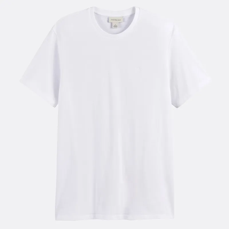 CALVIN KLEIN JEANS Camiseta de manga corta con logotipo bordado. Color