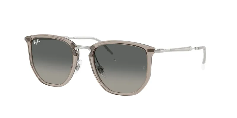 Ray - Ban Unisex Ray - Ban RB4451 680271 Gafas de sol Nylon Gris Gris Geométrico Normal Sombreado