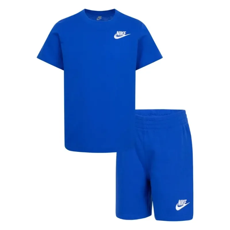 Conjunto de camiseta y pantalón corto infantil Nike Club LBR