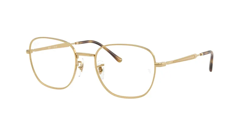 Ray - Ban Unisex Ray - Ban RX6534 2500 Monturas ópticas Metal Oro Transparente Cuadrada Normal