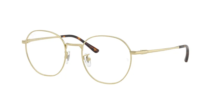 Ray - Ban Unisex Ray - Ban RX8778D 1251 Monturas ópticas Titanio Oro Transparente Cuadrada Normal