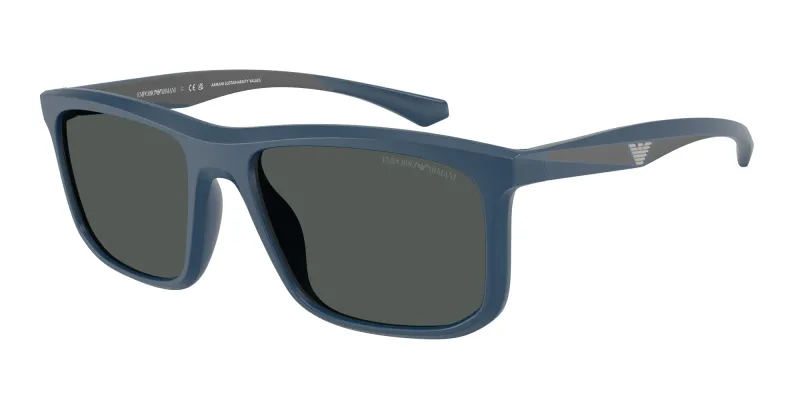 Emporio Armani Hombre Emporio Armani EA4234U 618587 Gafas de sol Inyectado Azul Gris Cuadrada Normal