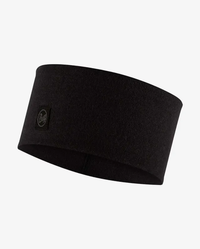 Cinta para la cabeza Buff Merino Wide negro