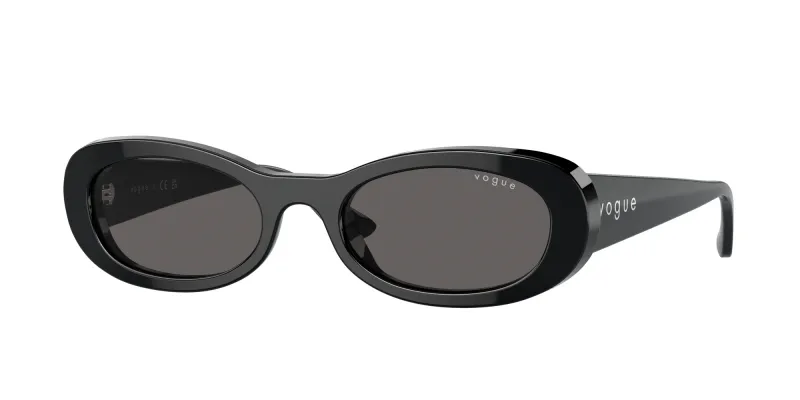 VOGUE EYEWEAR Mujer VOGUE EYEWEAR VO5582S W44/87 Gafas de sol Acetato Negro Gris Redonda Normal