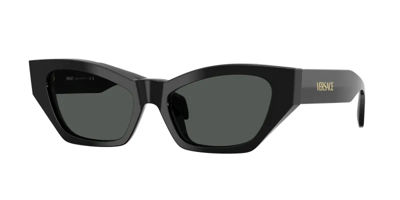 Versace Mujer Versace VE4488U GB1/87 Gafas de sol Acetato Negro Gris Cat Eye Normal