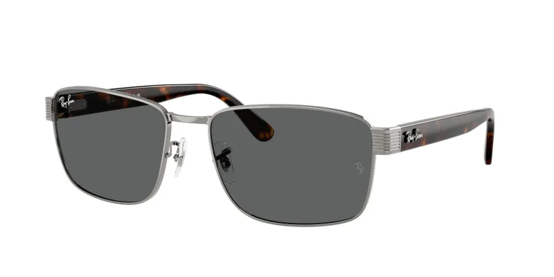 Ray - Ban Unisex Ray - Ban RB3750 004/B1 Gafas de sol Metal Gris Gris Cuadrada Normal